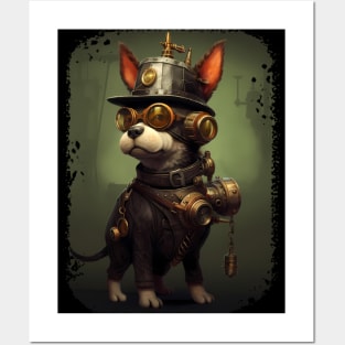 Steampunk Dog Posters and Art